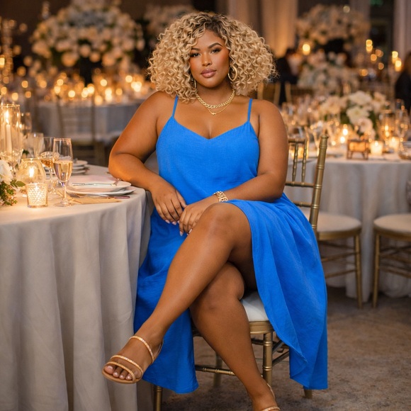 Torrid Vibrant Blue Maxi Dress - Picture 3 of 10